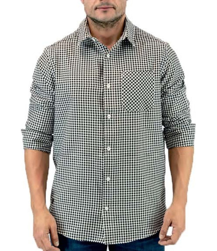 Camisa Manga Larga Cuadros Regular Damero | Moha [130410]