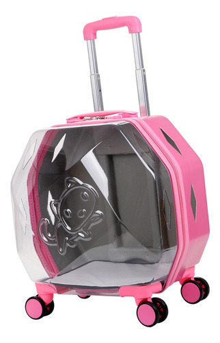 Cat Trolley Case Pet Rolling Carrier Con Ruedas Para Viajes