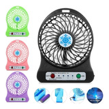 Mini Ventilador Pequeno Portatil A Pilha Recarregavel Usb