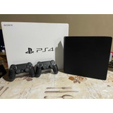 Playstation 4 Slim 1tb Con 2 Joysticks Y Juegos