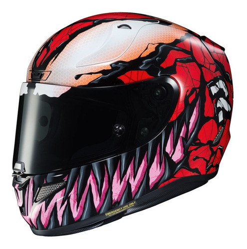 Casco Hjc Rpha 11 Pro Carbon Carnage Marvel Line Moto Delta