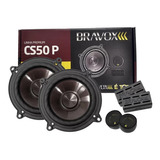 Kit 2 Vias Automotivo 5 Polegadas 120w Original Bravox Cs50p