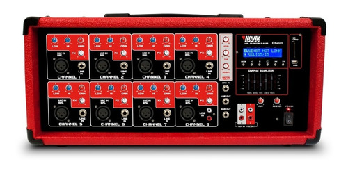 Consola Potenciada Novik Nvk-8500bt 8 Canales Usb Bluetooth