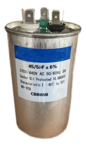 Condensador De Aire Acondicionado Compuesto Cbb65 45 +
