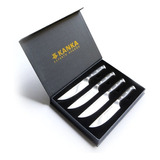 Kanka - Set 4 Cuchillos Premium Para Carne Acero Inoxidable 
