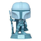 Figura De Acción  The Mandalorian Hologram Glow In The Dark 60654 De Funko Pop!