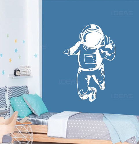 Vinilo Decorativo Infantil Astronauta Espacio Sticker