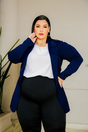 Blazer Sobretudo Casaco Luxo Plus Size Calça Montaria Social