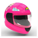 Casco Moto Niño H5 Kids Integral Con Stickers // Global S