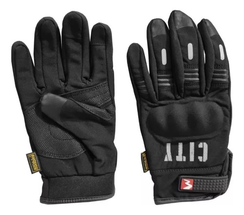 Guantes City Moto Protecciones Tactil Softshell Termico