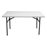 Mesa Plegable 121 X 74.9 X 59.5 Cm Blanco Hdx