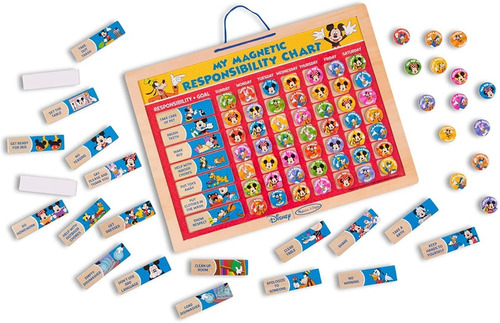 Tablero Magnético Responsabilidad Melissa & Doug. 89 Imanes