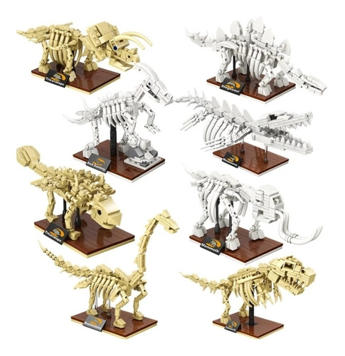 Figura Armable De Piezas Dinosaurio Fósiles Esqueleto Museo