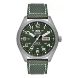 Relógio Automático Orient Militar Pulseira Nylon F49sn020