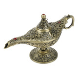 Lámpara De Bronce Coleccionable De Aladino