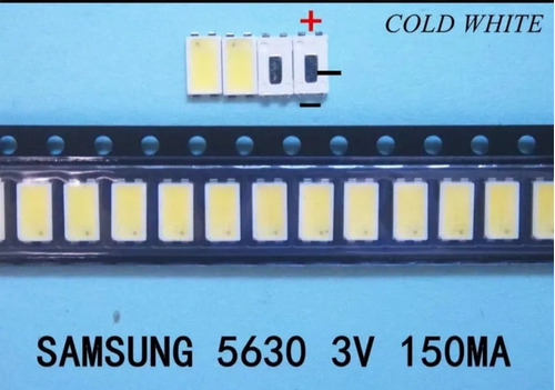 100 Leds 5630 3v 0.5w Samsung