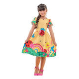 Vestido Infantil Menina Festa Moda Blogueirinha Colorido