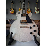 Gibson Les Paul Custom M2m Silver Sparkle 2021