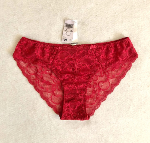 Intimissimi Panty Rojo Cachetero De Encaje Original