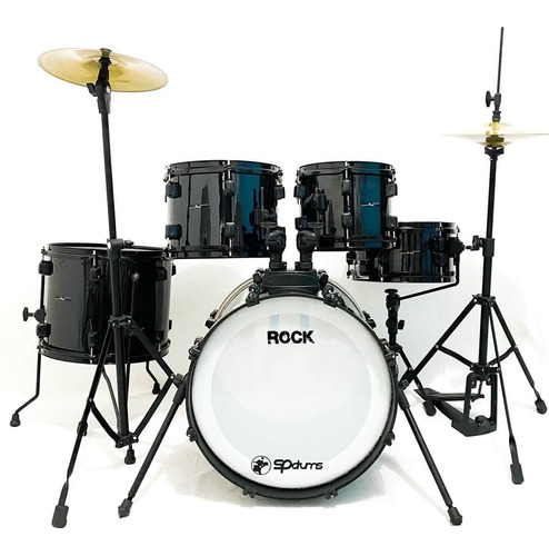 Bateria Rmv Rock Bumbo 20 + Ferragens + Pratos