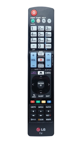 Controle Remoto Tv LG Original - Tecla Myapps 3d Akb74115501