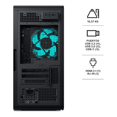 Alienware Dt Act1250 Intel Ultra 7 265f 32 Gb Ram 1 Tb Ssd 1 Tb 32 Gb Nvidia Geforce Rtx 4060 Ti | Envío gratis