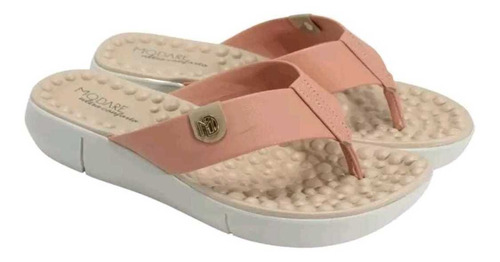 Chinelo Tamanco Feminino Modare Ultraconforto Pêssego 7142