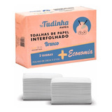 Papel Toalha Interfolha - Branco 5 Pacotes 600 Gramas