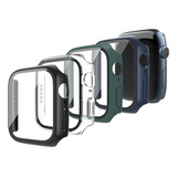 6pcs Case Cristal Templado Para Apple Watch Series 8 7 6 5 4