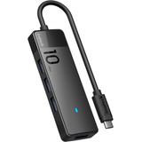 Hub Usb-c - 4 Port Usb 3.2 Gen 2 10gbps - Pc/mac - Excelente