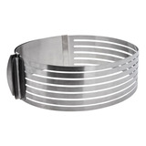 Aro Cortador Fatiador De Bolo Aço Inox Ajustável 30 Cm Mimo