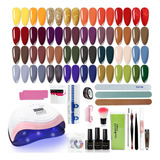 Eodci Kit De 51 Esmaltes De Uñas De Gel Con Luz Uv, Kit De.