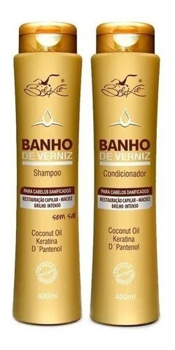 Shampoo +  Condicionador Banho De Verniz Belkit 