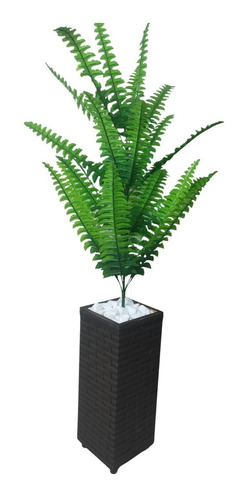 Planta Artificial Arranjo Samambaia 65 Cm + Vaso 42 De 1m