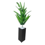 Planta Artificial Arranjo Samambaia 65 Cm + Vaso 42 De 1m