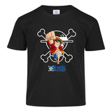 Playera Luffy One Piece Calavera Anime Para Niño Y Niña