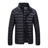 Jaqueta Puffer Masculina Acolchoada Preta Inverno Cod.8 Pena