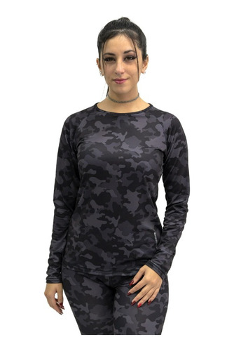 Camiseta Termica Montagne Aspen Print Mujer Secado Rapido