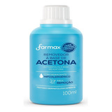 Removedor De Esmalte Farmax Com Acetona 100ml - Embalagem Co
