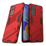 Funda Para Redmi Note 12 Pro 4g Pengke Case + Cristal 9d Color Rojo