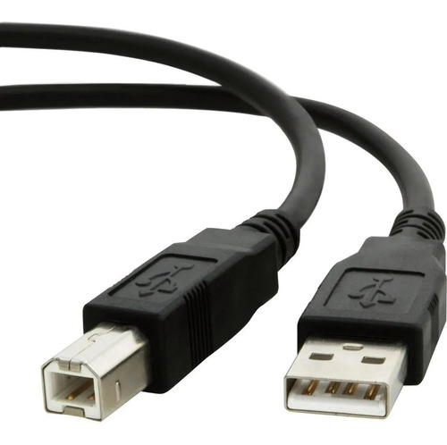 Cabo Para Impressora Usb 2.0 Epson Hp Canon 1,5 Metros Cor Preto