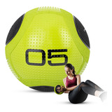 Medicine Ball Bola De Borracha Inflável Treino Funcional 5kg