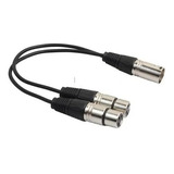 Cabo Y 1xlr Macho 2 Xlr Fêmea 1 Metros