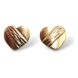 Aros Oro 18k Laminado Dama Corazon Aritos Nena Femenino