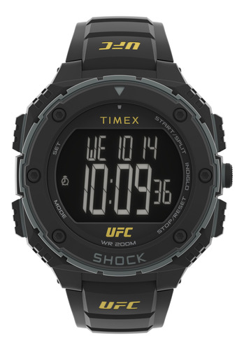 Reloj Timex Ufc Shock Oversize 50mm 200m Resin Strap Black