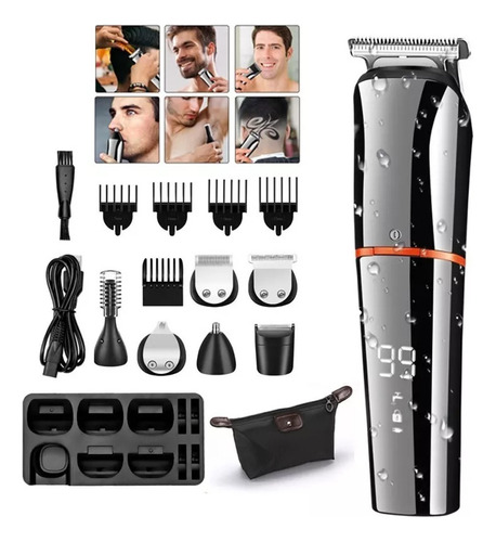 Maquina Para Rasurar Cabello Barba Recargable Inalambrica