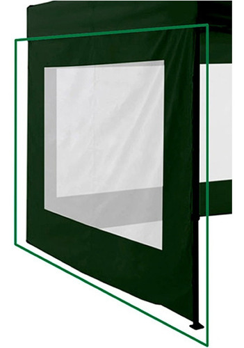 3 Paredes Cobertor Ventana Gazebo De 3x3m Tela Impermeable