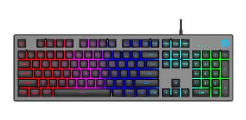 Teclado Com Fio Mecânico Hp K500f Com Rgb E Ajuste De Altura