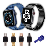 Correas De Eslabones Para Apple Watch De Acero Inoxidable