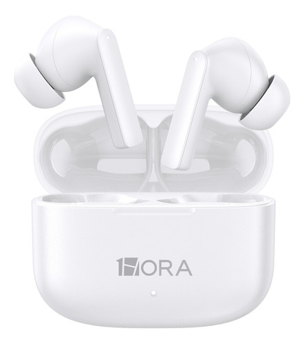 Audífonos Inalámbricos Bluetooth 5.3 In-ear Con Micrófono 1hora Mod Aut206 Color Blanco
